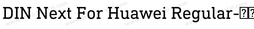 DIN Next For Huawei Regular字体转换